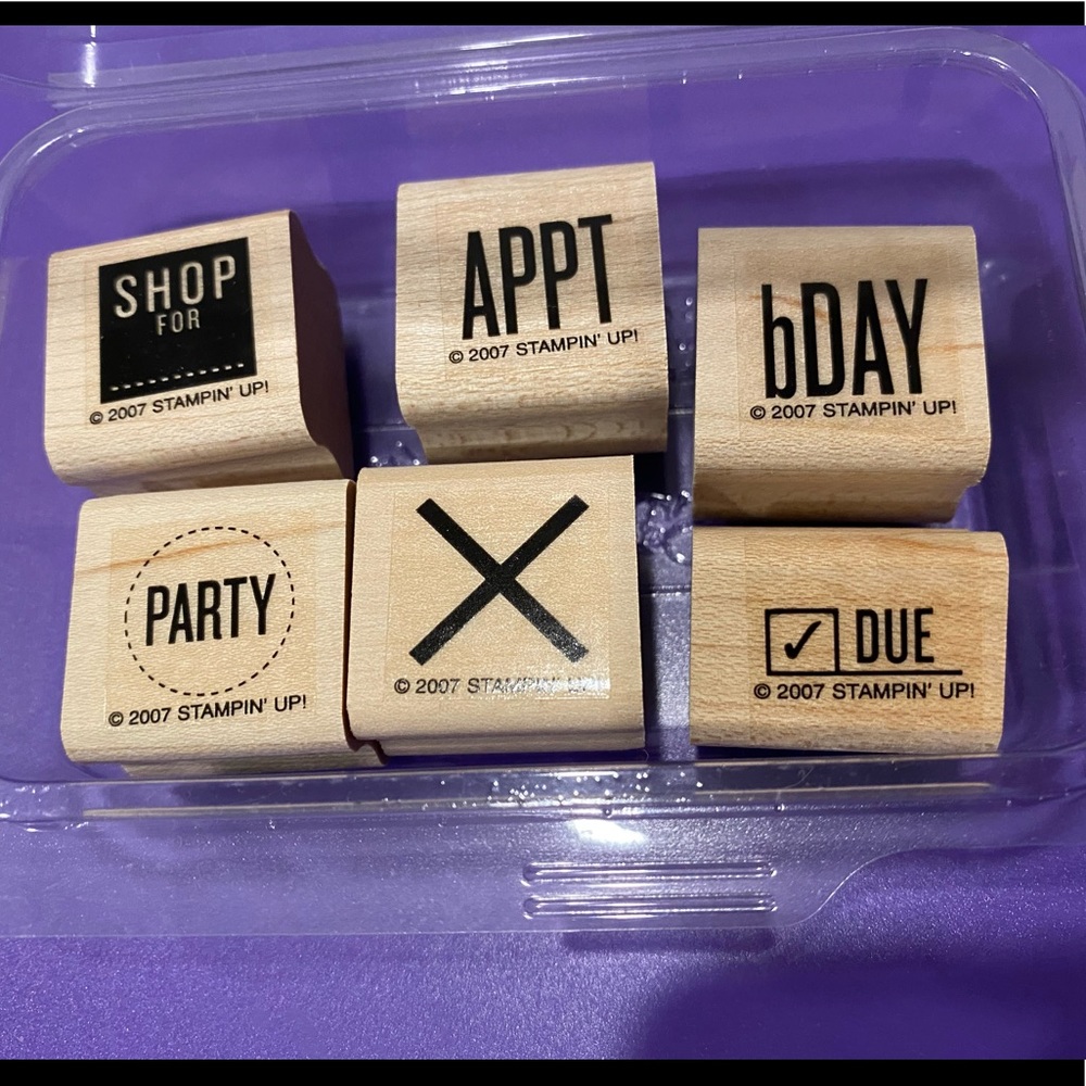 Stampin’ Up! “Calendar Cues” retired stamp set